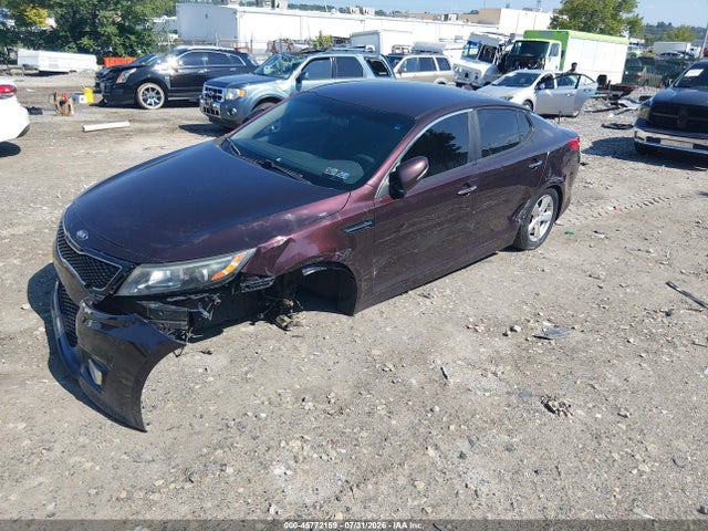2015 Kia Optima Lx მანქანა იყიდება აუქციონზე, vin: 5XXGM4A79FG490452, აუქციონის ნომერი: 45772159