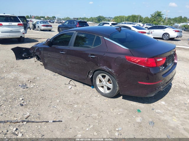 2015 Kia Optima Lx მანქანა იყიდება აუქციონზე, vin: 5XXGM4A79FG490452, აუქციონის ნომერი: 45772159
