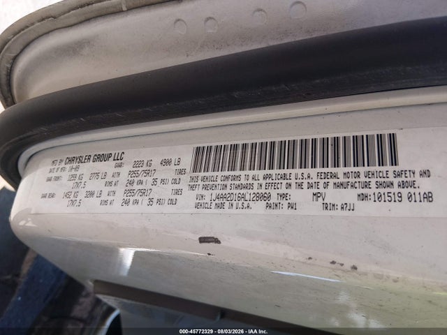Продаж на аукціоні авто 2010 Jeep Wrangler Sport, vin: 1J4AA2D16AL128060, номер лоту: 45772329