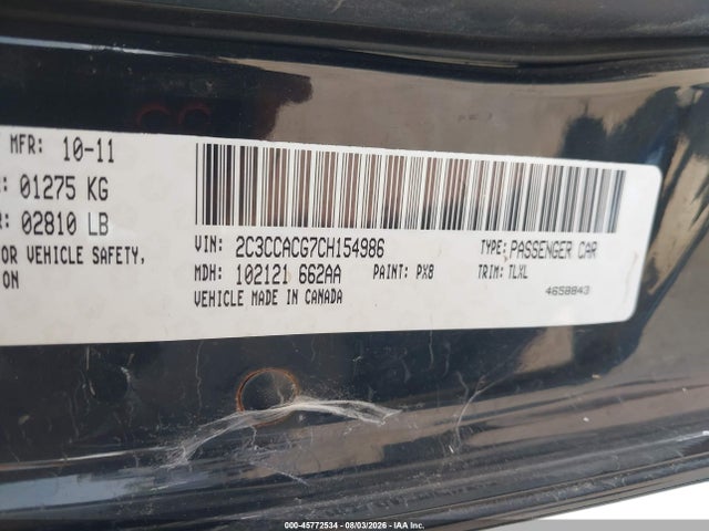 Aukcja sprzedaży 2012 Chrysler 300 Limited, vin: 2C3CCACG7CH154986, numer aukcji: 45772534