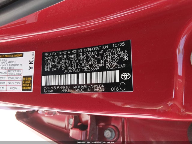 Toyota Prius Le Awd-e 2026 JTDADABU1T3033669 Image 9