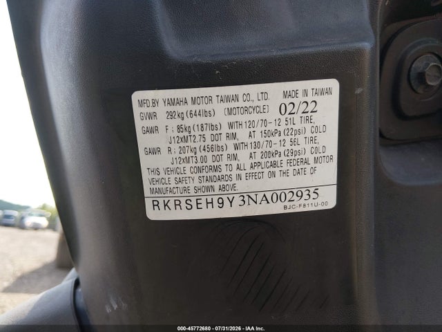 Yamaha YW125 2022 RKRSEH9Y3NA002935 Image 10