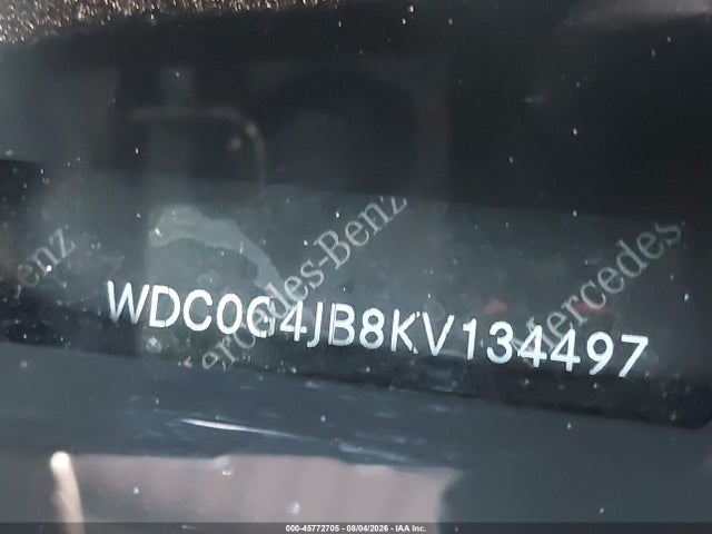 Продаж на аукціоні авто 2019 Mercedes-benz Glc 300, vin: WDC0G4JB8KV134497, номер лоту: 45772705
