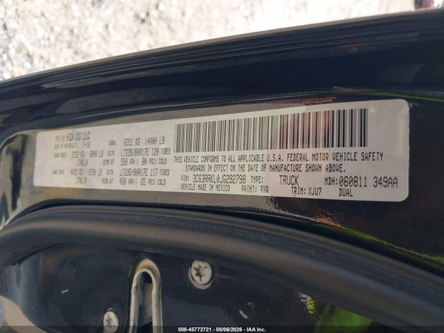 Продажа на аукционе авто 2018 Ram 3500 Laramie Longhorn  4x4 8' Box, vin: 3C63RRKL0JG292798, номер лота: 45772721