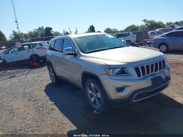 Продаж на аукціоні авто 2014 Jeep Grand Cherokee Limited, vin: 1C4RJFBG0EC365852, номер лоту: 45772745