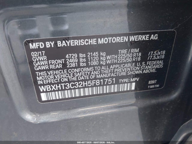 BMW X1 Xdrive28i 2017 WBXHT3C32H5F81751 Image 9
