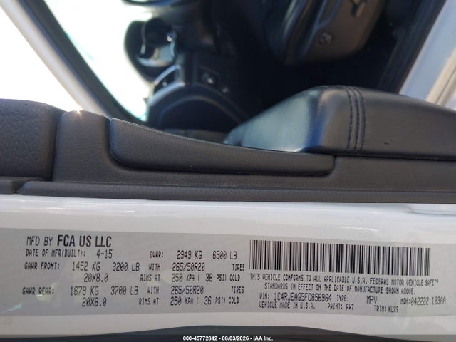 1C4RJEAG5FC856964 Jeep Grand Cherokee Altitude