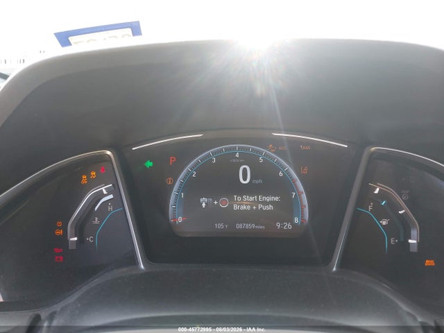 2019 Honda Civic Ex მანქანა იყიდება აუქციონზე, vin: 2HGFC3B36KH353997, აუქციონის ნომერი: 45772995