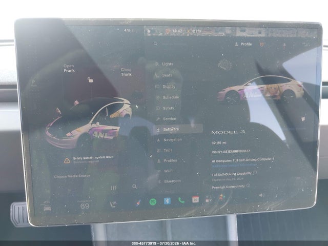 Продаж на аукціоні авто 2024 Tesla Model 3 Long Range Dual Motor All-wheel Drive/rear-wheel Drive, vin: 5YJ3E1EA6RF866127, номер лоту: 45773019