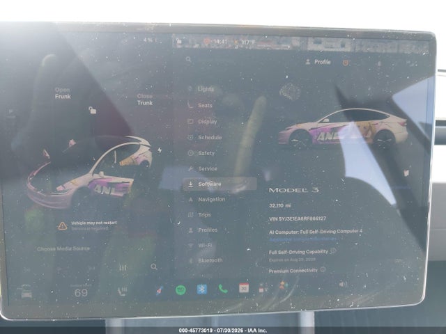 Продаж на аукціоні авто 2024 Tesla Model 3 Long Range Dual Motor All-wheel Drive/rear-wheel Drive, vin: 5YJ3E1EA6RF866127, номер лоту: 45773019
