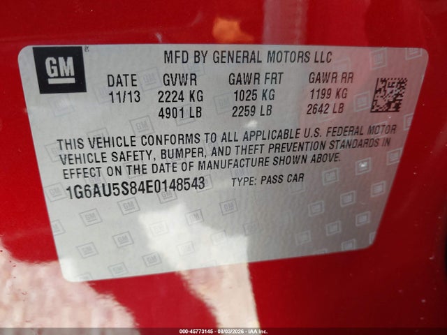 Cadillac Cts Vsport 2014 1G6AU5S84E0148543 Image 9