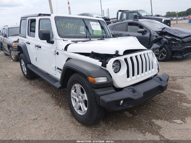 45773190 :رقم المزاد ، 1C4HJXDG9MW858778 vin ، 2021 Jeep Wrangler Unlimited Sport S 4x4 مزاد بيع