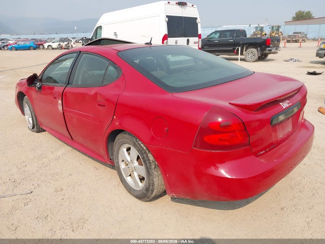 Продажа на аукционе авто 2008 Pontiac Grand Prix, vin: 2G2WP552381171939, номер лота: 45773302