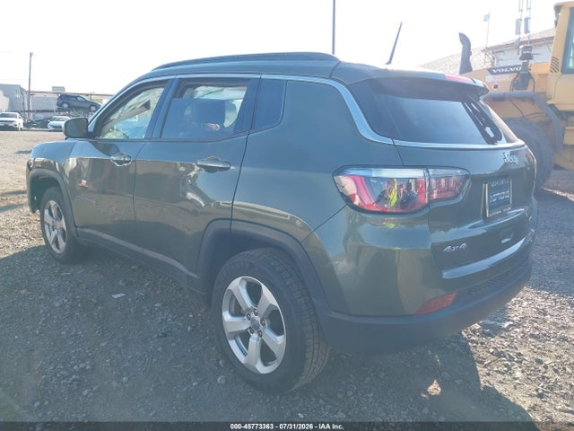 Aukcja sprzedaży 2018 Jeep Compass Latitude 4x4, vin: 3C4NJDBB7JT375154, numer aukcji: 45773363