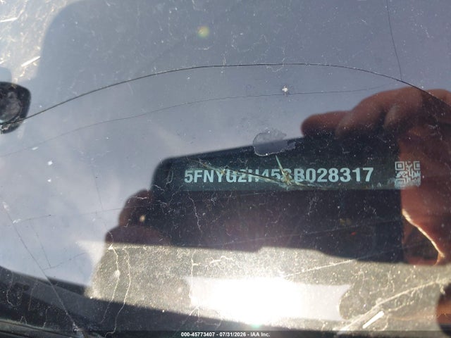 5FNYG2H45SB028317 Honda Pilot Ex-l
