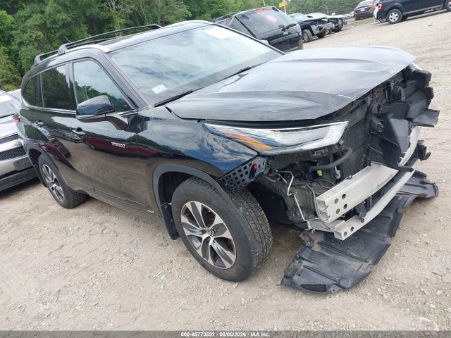 2021 Toyota Highlander Hybrid Xle მანქანა იყიდება აუქციონზე, vin: 5TDGBRCHXMS524922, აუქციონის ნომერი: 45773592