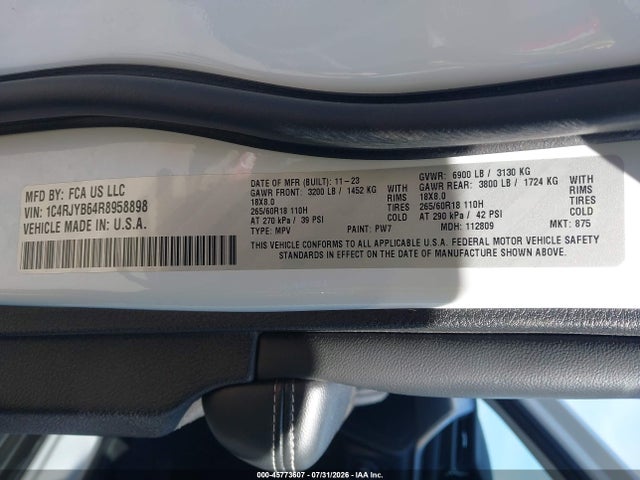 1C4RJYB64R8958898 Jeep Grand Cherokee 4xe