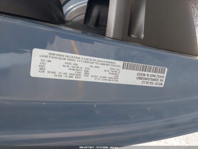 Продаж на аукціоні авто 2021 Ram Promaster 3500 Cargo Van High Roof 159 Wb Ext, vin: 3C6MRVJG5ME586621, номер лоту: 45773671