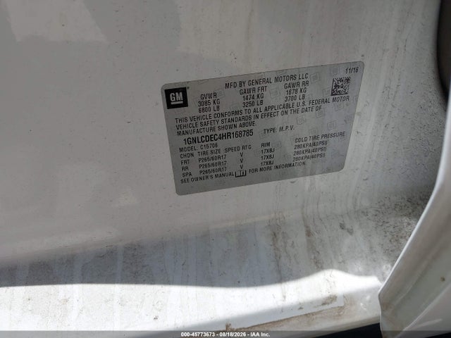 1GNLCDEC4HR168785 Chevrolet Tahoe Commercial