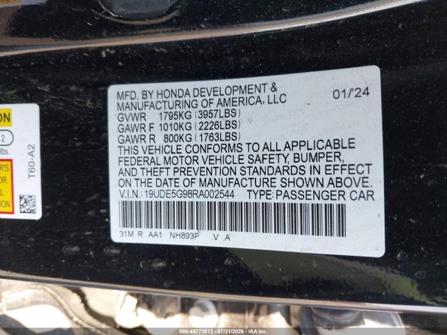 Acura Integra Type S 2024 19UDE5G98RA002544 Image 9