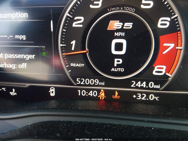 45773960 :رقم المزاد ، WAU24GF54KN004824 vin ، 2019 Audi S5 3.0t Premium Plus مزاد بيع