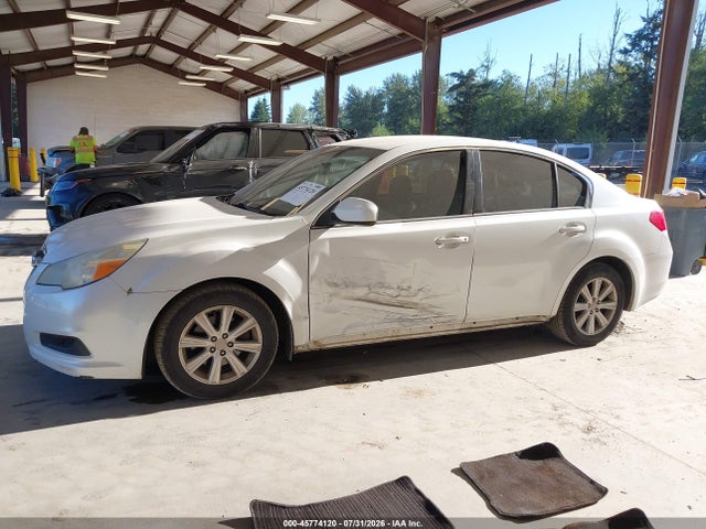 2011 Subaru Legacy 2.5i Premium მანქანა იყიდება აუქციონზე, vin: 4S3BMBC62B3212537, აუქციონის ნომერი: 45774120