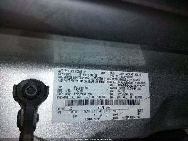 Ford C-max Energi Sel 2014 1FADP5CU2EL519023 Image 9