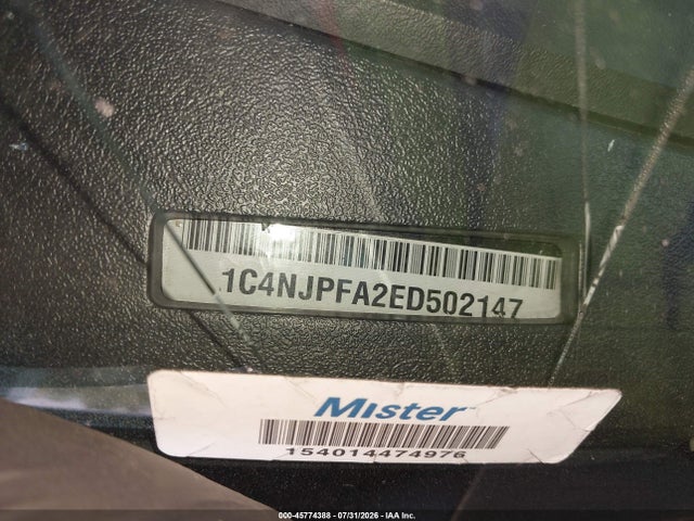 Aukcja sprzedaży 2014 Jeep Patriot Latitude, vin: 1C4NJPFA2ED502147, numer aukcji: 45774388