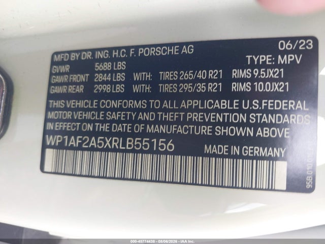 WP1AF2A5XRLB55156 Porsche Macan Gts