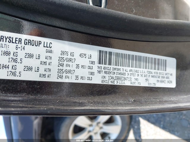 Продаж на аукціоні авто 2014 Jeep Compass Sport, vin: 1C4NJDBB6ED847131, номер лоту: 45774484