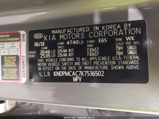 KIA Sportage Lx 2019 KNDPMCAC7K7536502 Image 9
