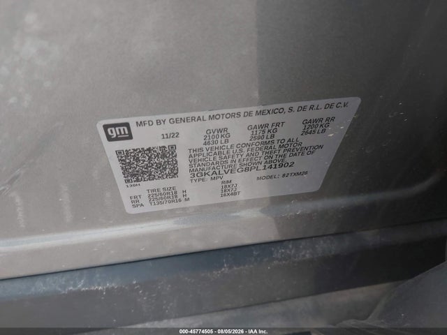 Aukcja sprzedaży 2023 Gmc Terrain Awd Slt, vin: 3GKALVEG8PL141902, numer aukcji: 45774505