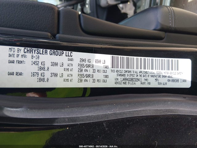 Продажа на аукционе авто 2011 Jeep Grand Cherokee Laredo, vin: 1J4RR4GG8BC529411, номер лота: 45774562