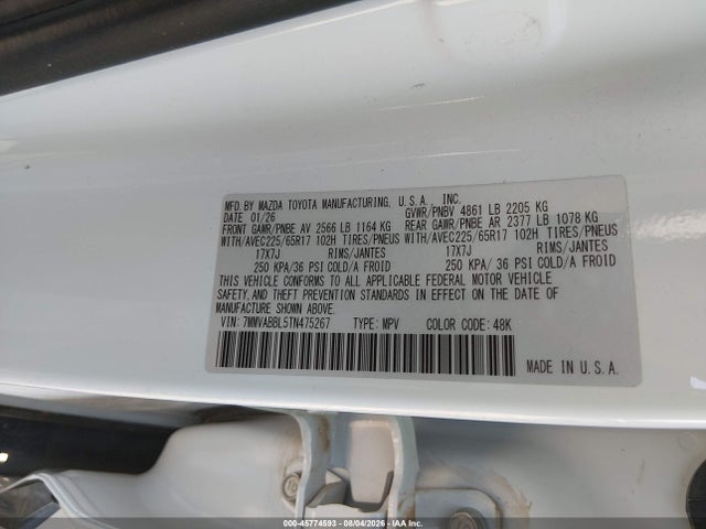 Aukcja sprzedaży 2026 Mazda Cx-50 2.5 S Preferred, vin: 7MMVABBL5TN475267, numer aukcji: 45774593