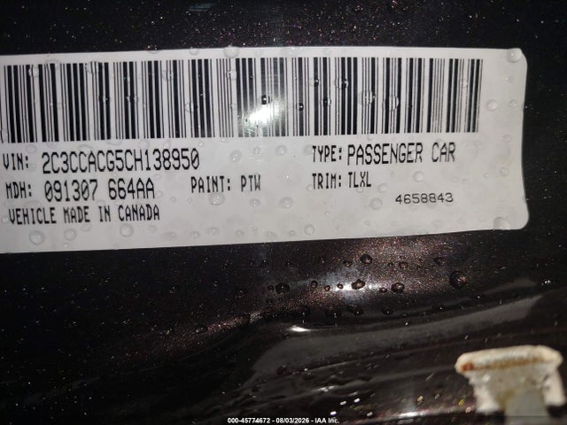 Aukcja sprzedaży 2012 Chrysler 300 Limited, vin: 2C3CCACG5CH138950, numer aukcji: 45774672