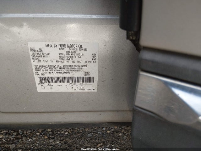 Продажа на аукционе авто 2017 Lincoln Mkx Select, vin: 2LMPJ6KRXHBL39806, номер лота: 45774890