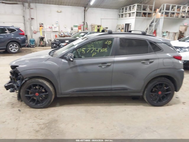 2021 Hyundai Kona Night მანქანა იყიდება აუქციონზე, vin: KM8K6CA59MU708325, აუქციონის ნომერი: 45774908