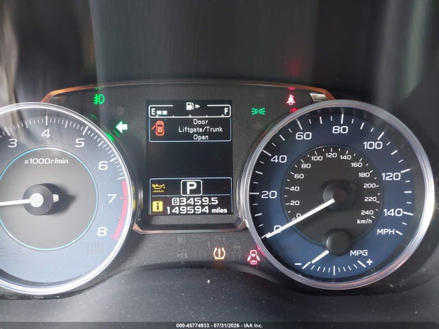 45774933 :رقم المزاد ، JF2GPAPC5F8225879 vin ، 2015 Subaru Xv Crosstrek 2.0i Limited مزاد بيع
