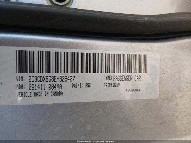 Dodge Charger Se 2014 2C3CDXBG8EH329427 Image 9
