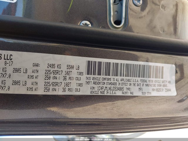 Jeep Cherokee Latitude Plus 4x4 2018 1C4PJMLX6JD534805 Image 9