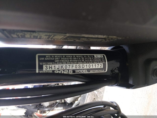Honda NVA110 B 2025 3H1JK07F0SD101172 Image 10