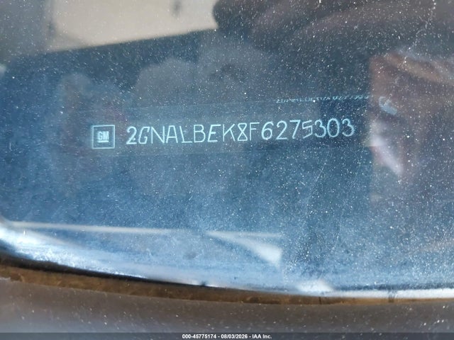 2015 Chevrolet Equinox Lt მანქანა იყიდება აუქციონზე, vin: 2GNALBEK8F6275303, აუქციონის ნომერი: 45775174
