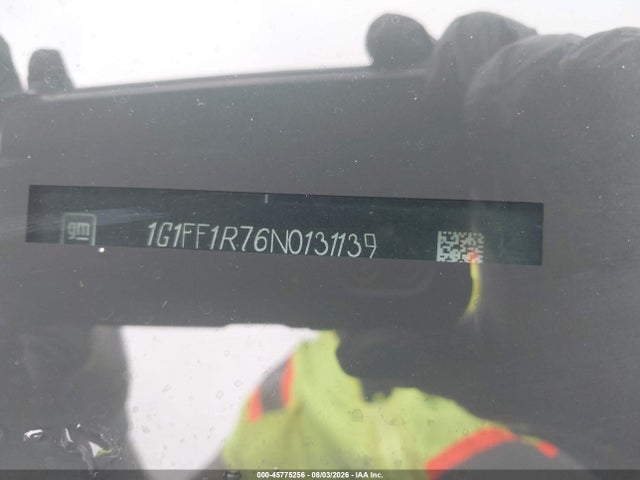 45775256 :رقم المزاد ، 1G1FF1R76N0131139 vin ، 2022 Chevrolet Camaro مزاد بيع