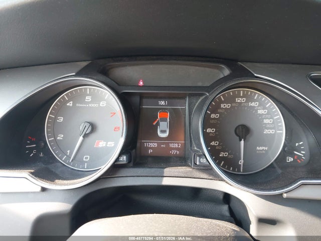 45775294 :رقم المزاد ، WAUCGAFH0CN006073 vin ، 2012 Audi S5 Premium Plus مزاد بيع