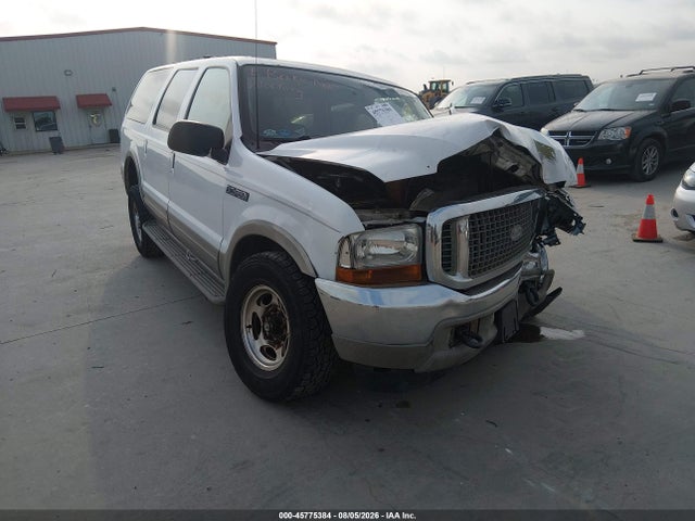 2001 Ford Excursion Limited მანქანა იყიდება აუქციონზე, vin: 1FMNU42S41EA19313, აუქციონის ნომერი: 45775384