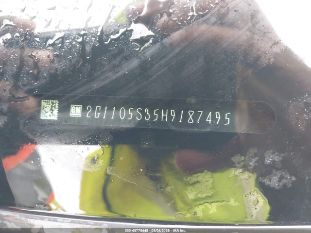 45775448 :رقم المزاد ، 2G1105S35H9187495 vin ، 2017 Chevrolet Impala 1lt مزاد بيع