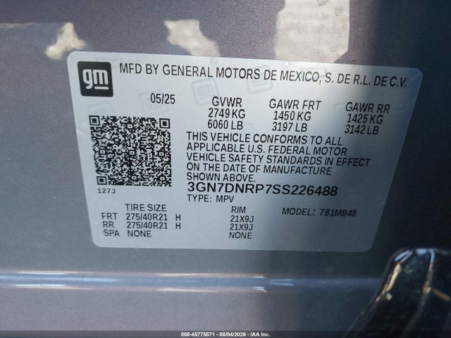 Chevrolet Equinox Ev Lt 2 2025 3GN7DNRP7SS226488 Image 9