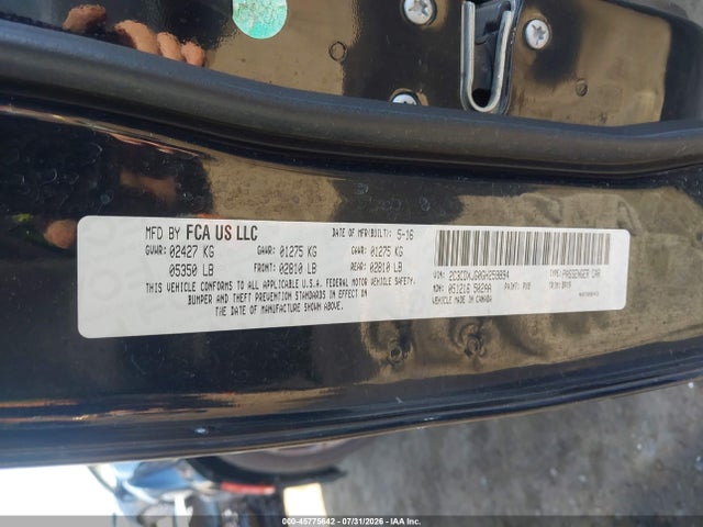 Продажа на аукционе авто 2016 Dodge Charger Sxt, vin: 2C3CDXJG0GH259894, номер лота: 45775642