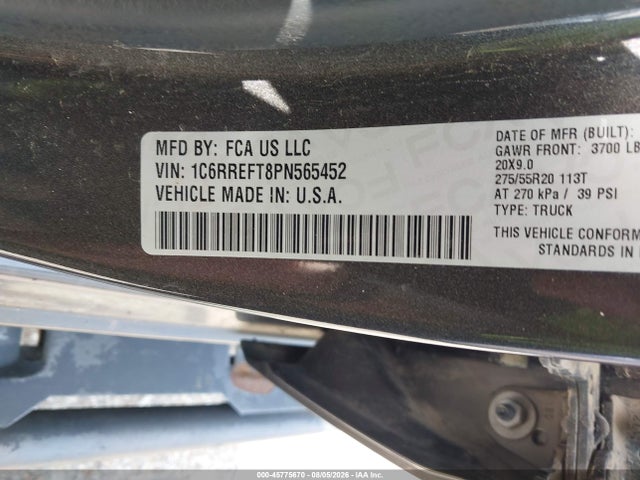 Продажа на аукционе авто 2023 Ram 1500 Lone Star  4x2 5'7 Box, vin: 1C6RREFT8PN565452, номер лота: 45775670
