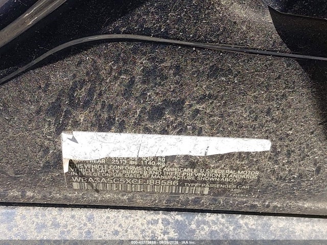 2012 Bmw 328i მანქანა იყიდება აუქციონზე, vin: WBA3A5C5XCFJ88586, აუქციონის ნომერი: 45775688